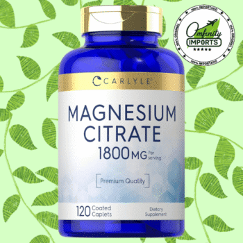 Magnesium Citrate | 120Cap | 1800Mg | Carlyle