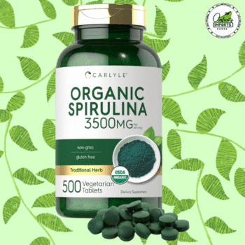 Organic Spirulina | 500Tab | 3500Mg | Carlyle