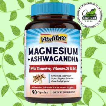 Magnesium + Ashwagandha | 90Cap | 350Ui | VitaLibre