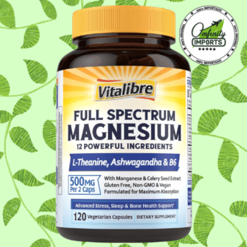Full Spectrum Magnesium | 120Cap | 500Mg | VitaLibre