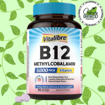 B12 Methylcobalamin | 90Tab | 5000Mcg | VitaLibre