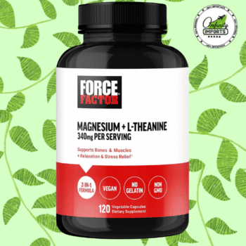 Magnesium + L-Theanine | 120Cap | 340Mg | Force Factor