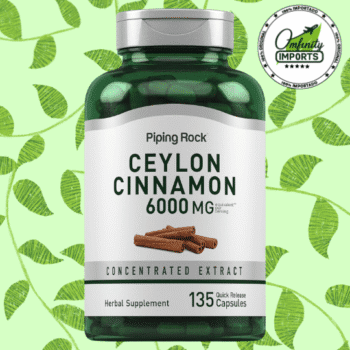 Ceylon Cinnamon | 135Cap | 6000Mg | Piping Rock