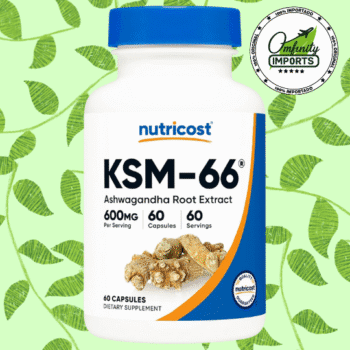 Ksm - 66 Ashwagandha | 60Cap | 600Mg | Nutricost