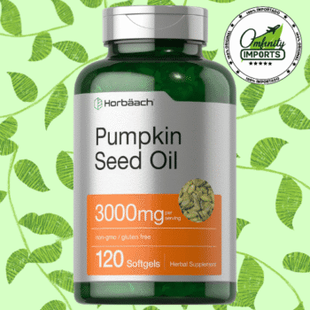 Pumpkin Seed Oil | 120Softgels | 3000Mg | Horbaach